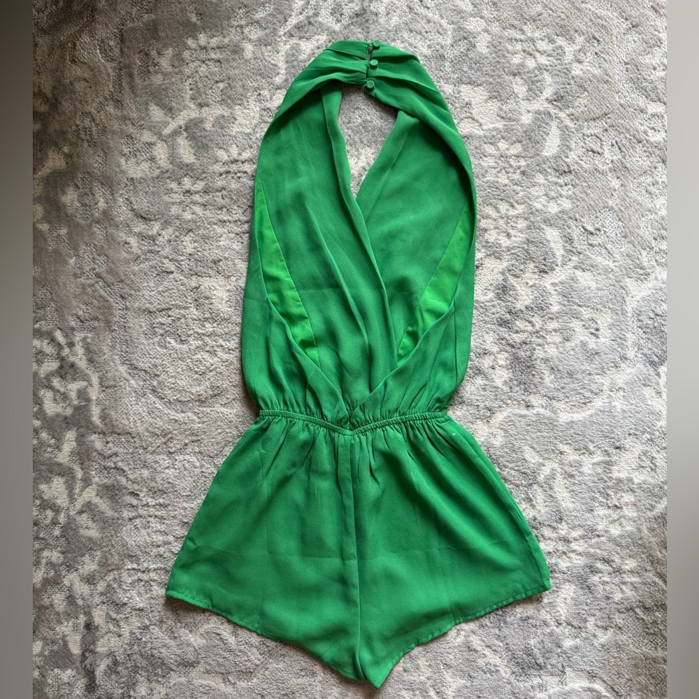 Superdown Bright Green Romper - image 6